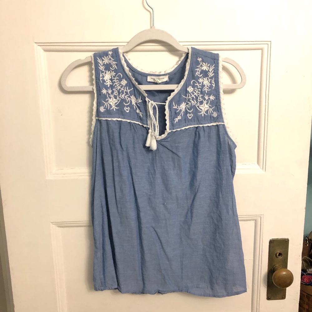 Blue tank top